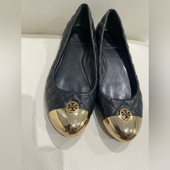TORY BURCH Kaitlin Quilted Leather Ballet Flats Size 7.5 - Picture 7 of 9